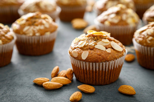Flaky Almond Muffins
