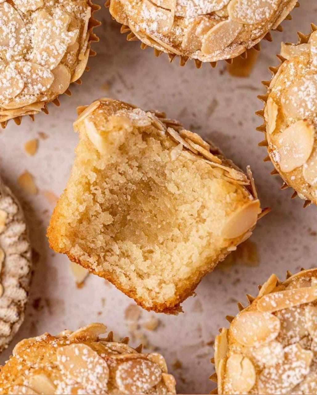 Flaky Almond Muffins
