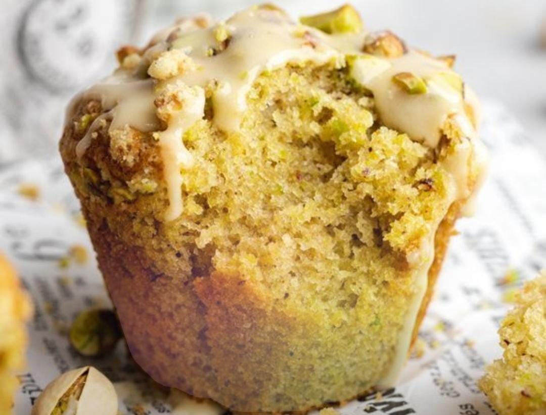 Pistachio Rose Muffins
