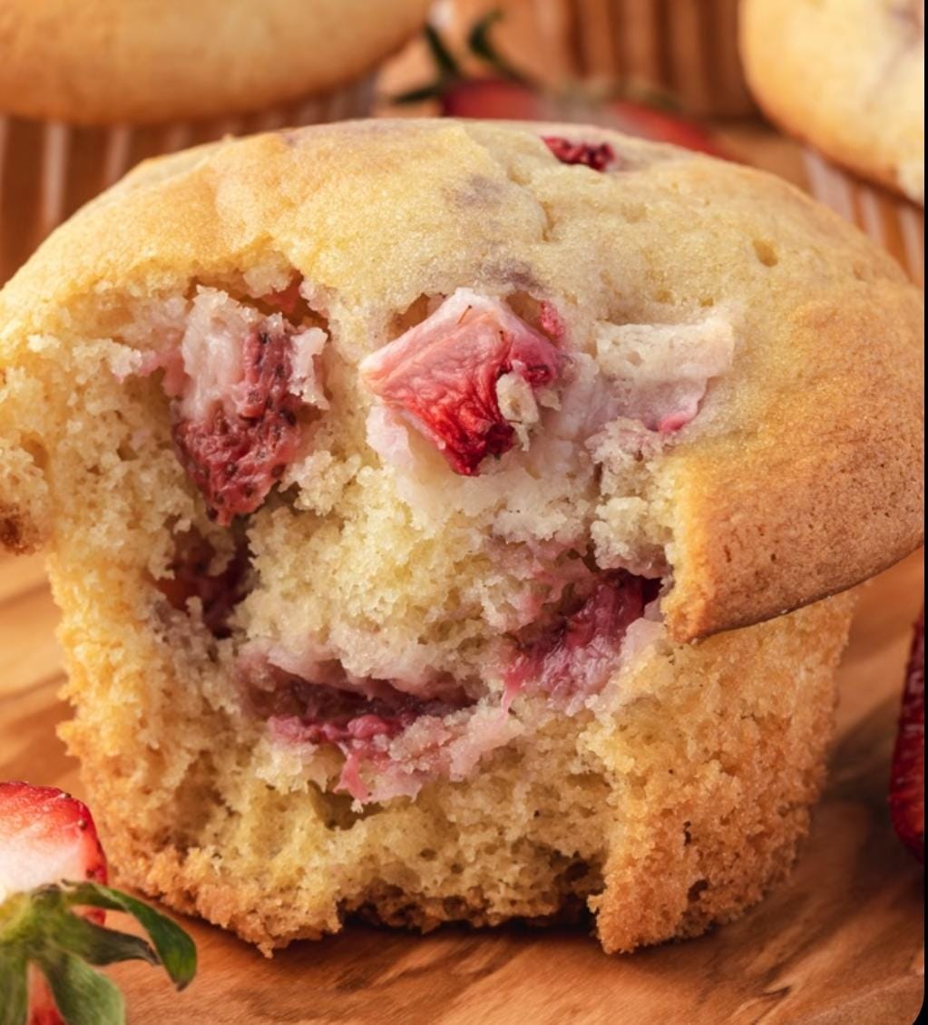 Strawberry White Chocolate Muffins