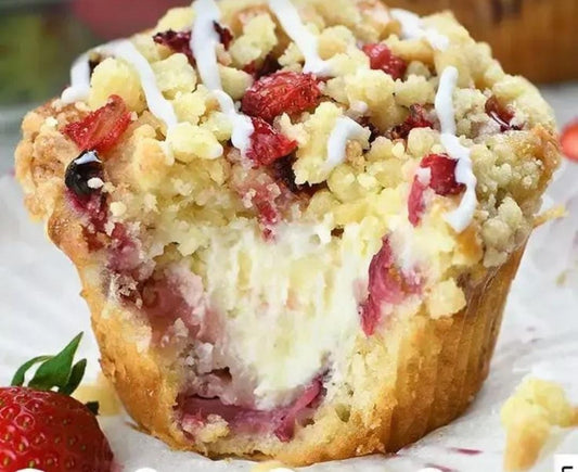 Strawberry White Chocolate Muffins