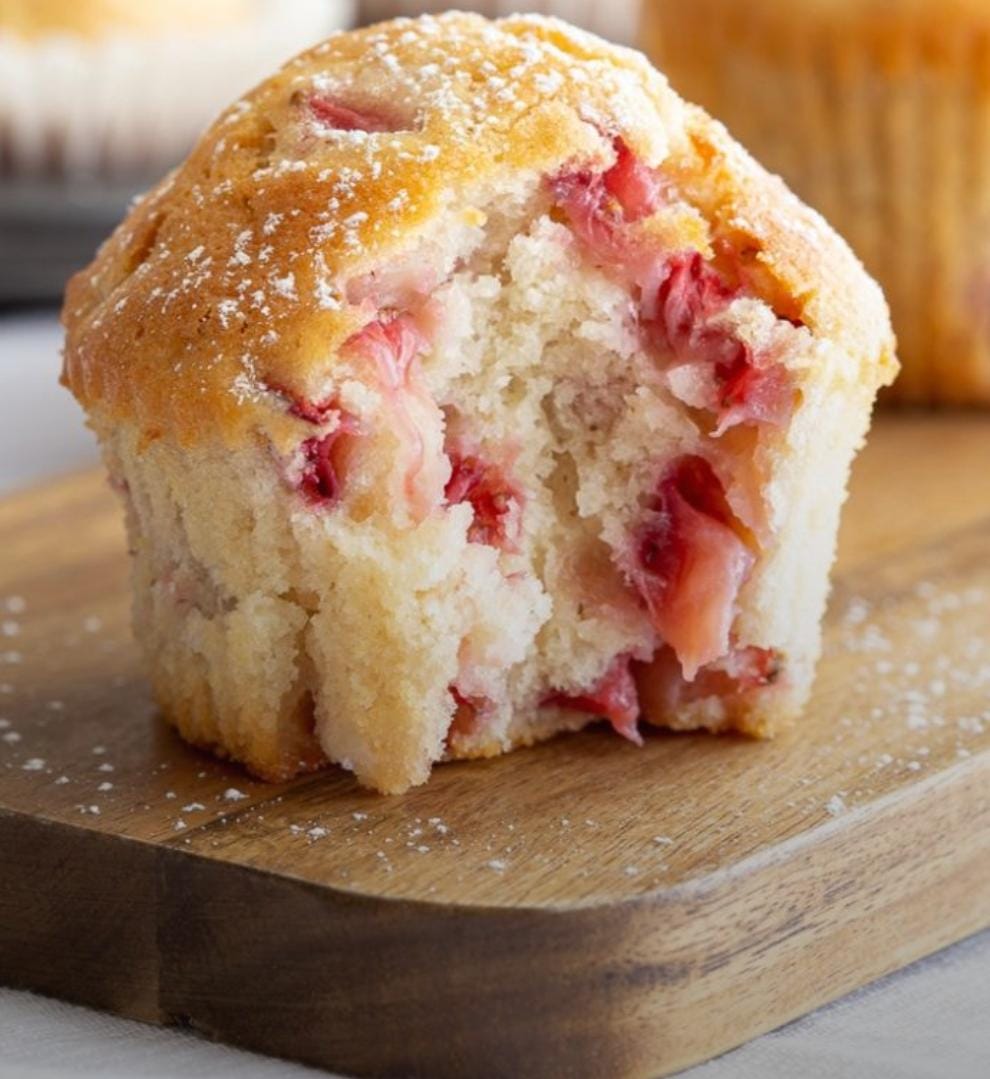 Strawberry White Chocolate Muffins