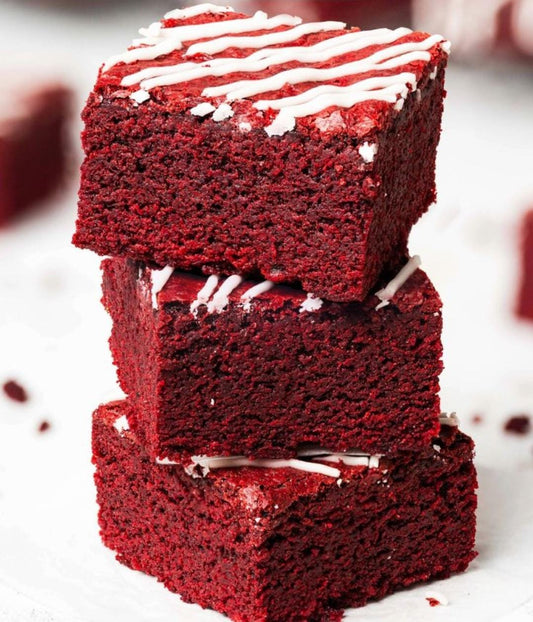 Fudgy Red velvet brownie