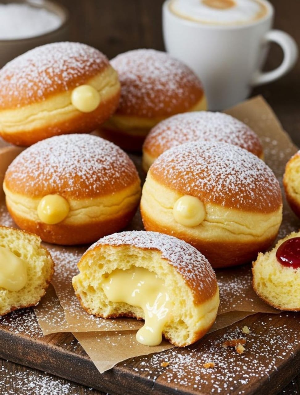 Pops(Bomboloni) –Filled with custard cream