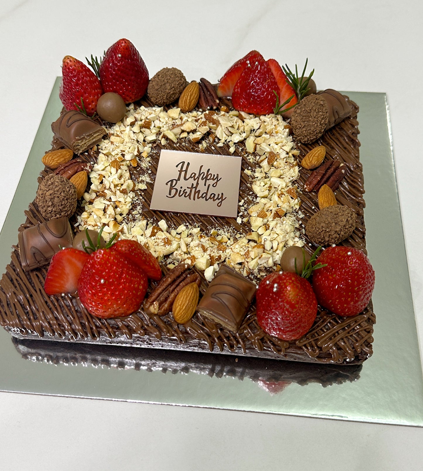 Customized Brownie Slab Cake