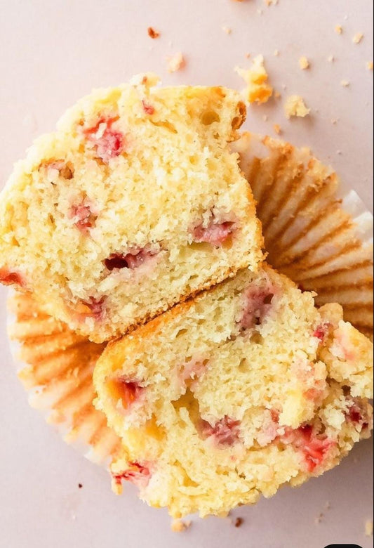 Strawberry White Chocolate Muffins