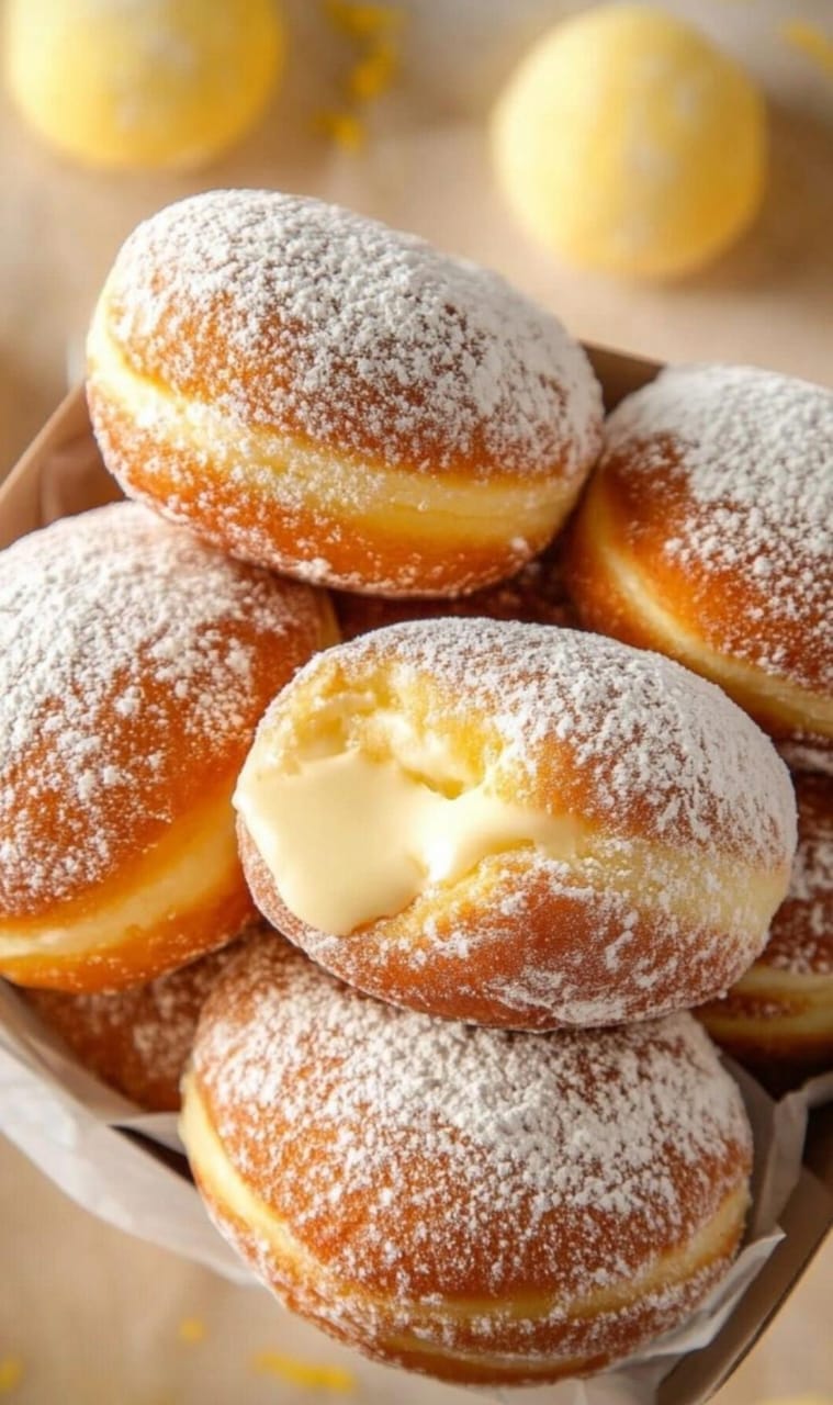 Pops(Bomboloni) –Filled with custard cream