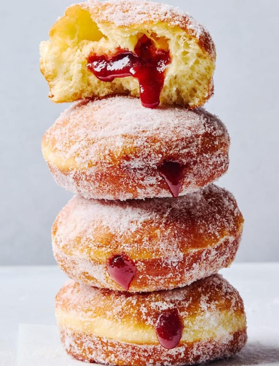 Baked Fluffy Jam Filled Donuts