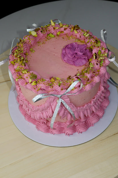 Pistachio Raspberry cake